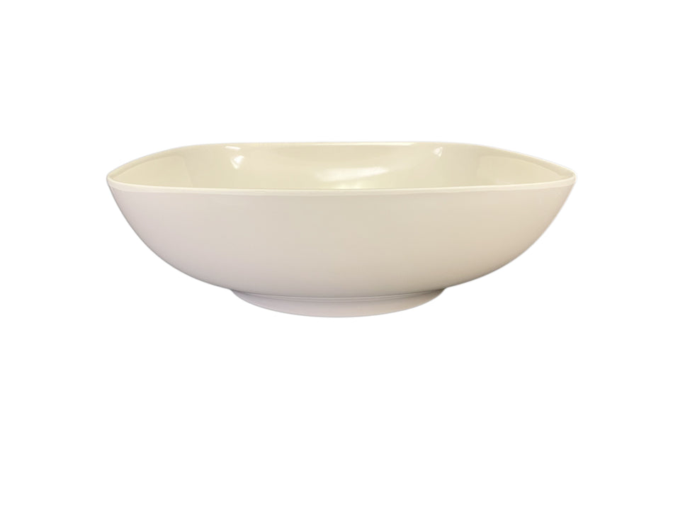 128 oz, 11" x 11", 3-1/2" Deep, Round Square Bowl, Passion Pearl, Melamine, BPA Free, Dishwasher Safe, Break-Resistant, Shatter-Resistant, No Microwave, No Oven, NSF