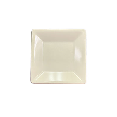 Thunder Group PS3204V 4 Inch Square Plate Break-Resistant Melamine Beige