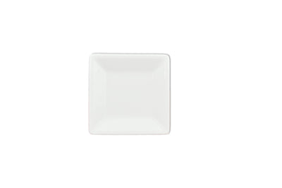 Thunder Group PS3204W 4 Inch Square Plate Break-Resistant BPA Free White Melamine
