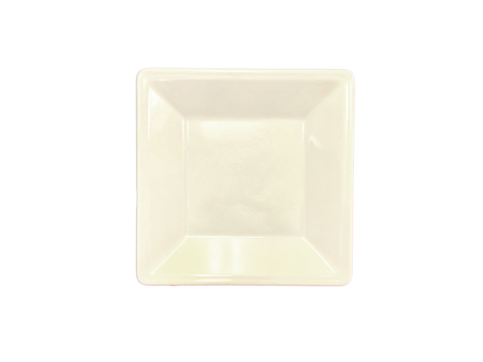 8-1/4" x 8-1/4", 7/8" Deep, Square Plate, Passion Pearl, Melamine, BPA Free, Dishwasher Safe, Break-Resistant, Shatter-Resistant, No Microwave, No Oven, NSF