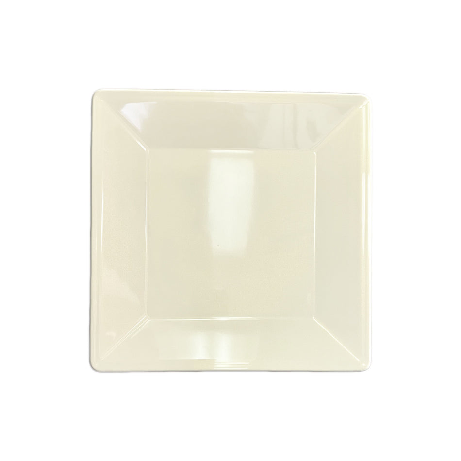10-1/4" x 10-1/4", 1" Deep, Square Plate, Passion Pearl, Melamine, BPA Free, Dishwasher Safe, Break-Resistant, Shatter-Resistant, No Microwave, No Oven, NSF