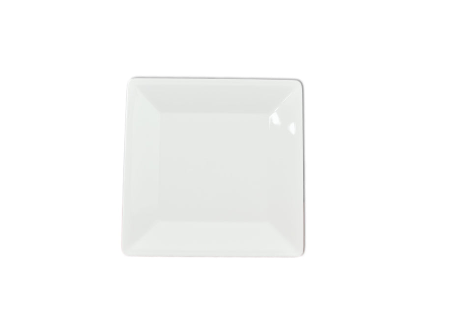 10-1/4" x 10-1/4", 1" Deep, Square Plate, Passion White, Melamine, BPA Free, Dishwasher Safe, Break-Resistant, Shatter-Resistant, No Microwave, No Oven, NSF