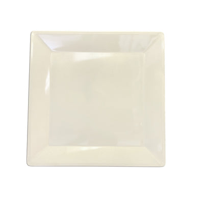 Thunder Group PS3214V 13-3/4 Inch Square Plate Break-resistant Melamine Beige