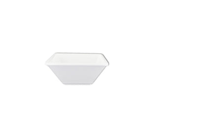 Thunder Group PS5005W 4-3/4 Inch Square Bowl 11 Oz Break-resistant BPA Free Melamine White