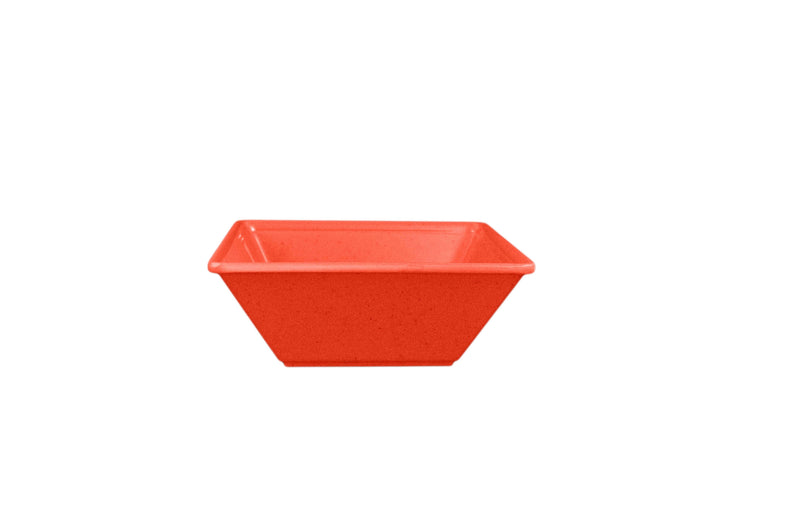 Thunder Group PS5006RD 6 Inch 23 Oz Square Bowl Break-Resistant Red Melamine