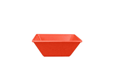 Thunder Group PS5006RD 6 Inch 23 Oz Square Bowl Break-Resistant Red Melamine