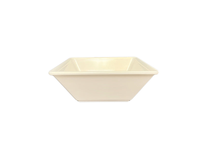 Thunder Group PS5006V 6 Inch 23 Oz Square Bowl with Break-resistant Melamine Beige
