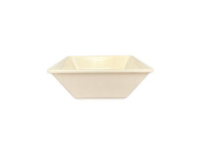 Thunder Group PS5006V 6 Inch 23 Oz Square Bowl with Break-resistant Melamine Beige