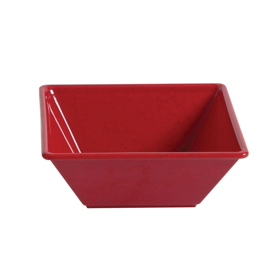 52 oz 8" x 8", 2-1/2" Deep, Square Bowl, Passion Red, Melamine, BPA Free, Dishwasher Safe, Break-Resistant, Shatter-Resistant, No Microwave, No Oven, NSF