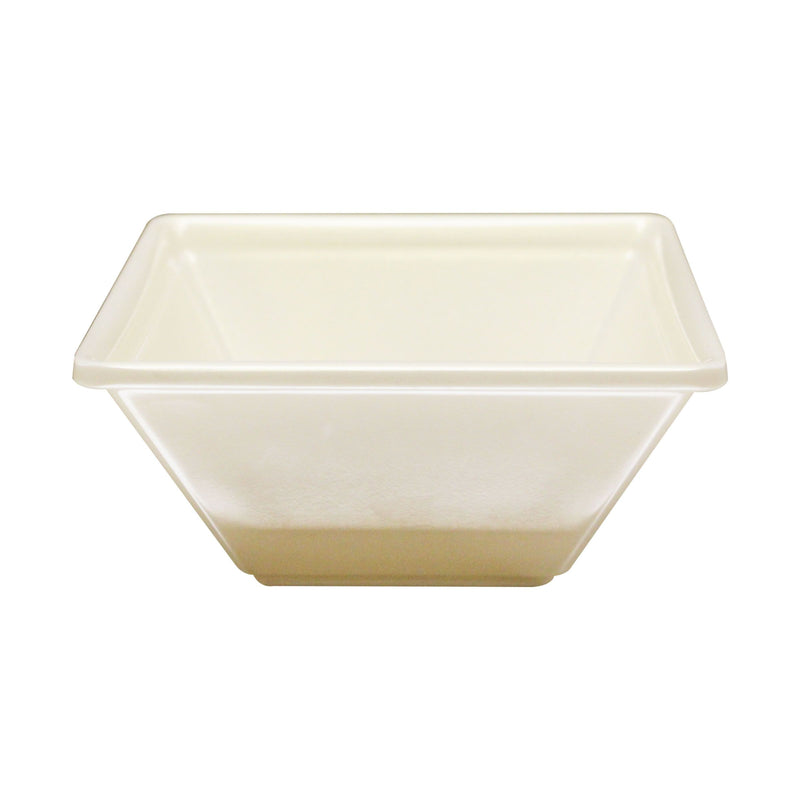 Thunder Group PS5008V 52 Oz Bowl Break-Resistant Square Melamine Beige