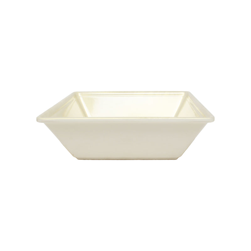 Thunder Group PS5010V Bowl 80 Oz Beige Square Plastic with Break Resistant Design
