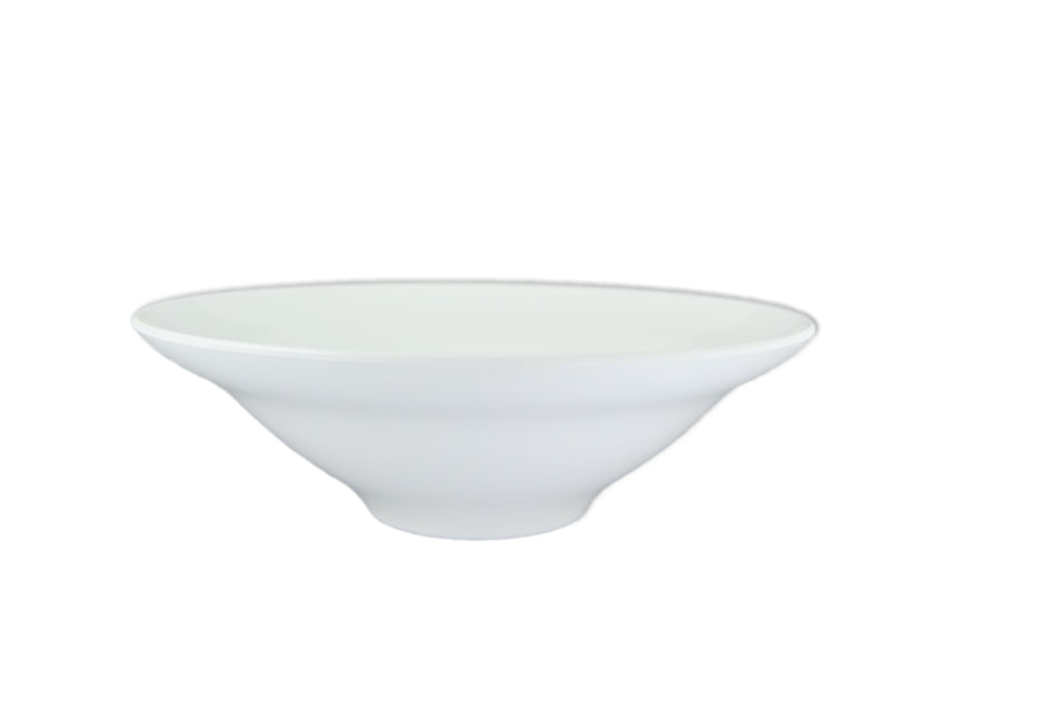 70 oz, 13" Salad Bowl, 4 1/8" Deep, Passion White, Melamine, BPA Free, Dishwasher Safe, Break-Resistant, Shatter-Resistant, No Microwave, No Oven, NSF