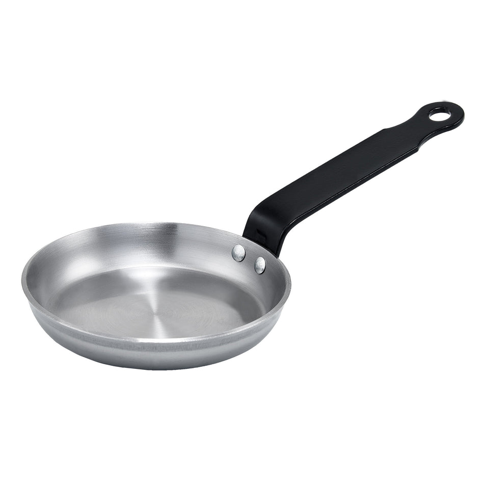 Winco CSPP-4 4-3/4 Inch Dia Riveted Handle Blini Pan Carbon Steel