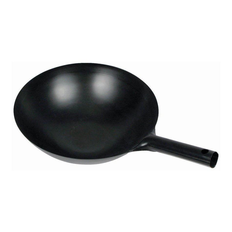 Winco WOK-34 14 Inch Diameter Japanese Wok with Integral Handle Carbon Steel Black