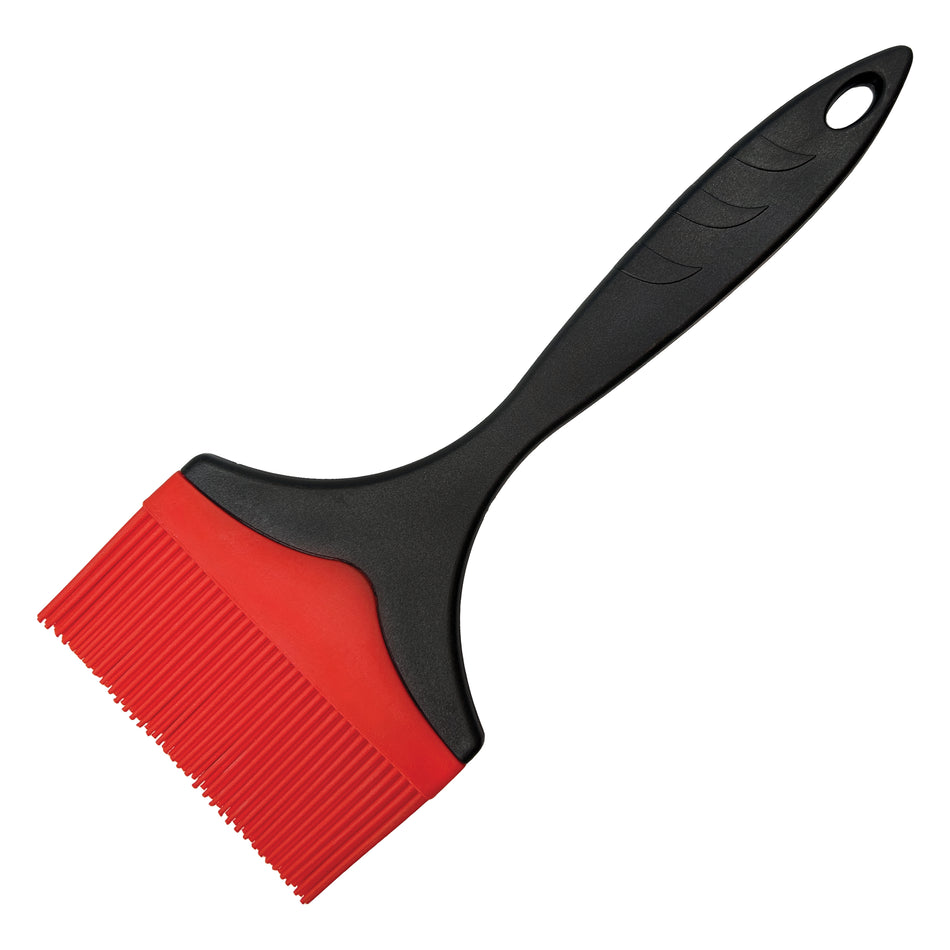Winco SB-04P 4 Inch Silicone Brush Basting Red Plastic Handle