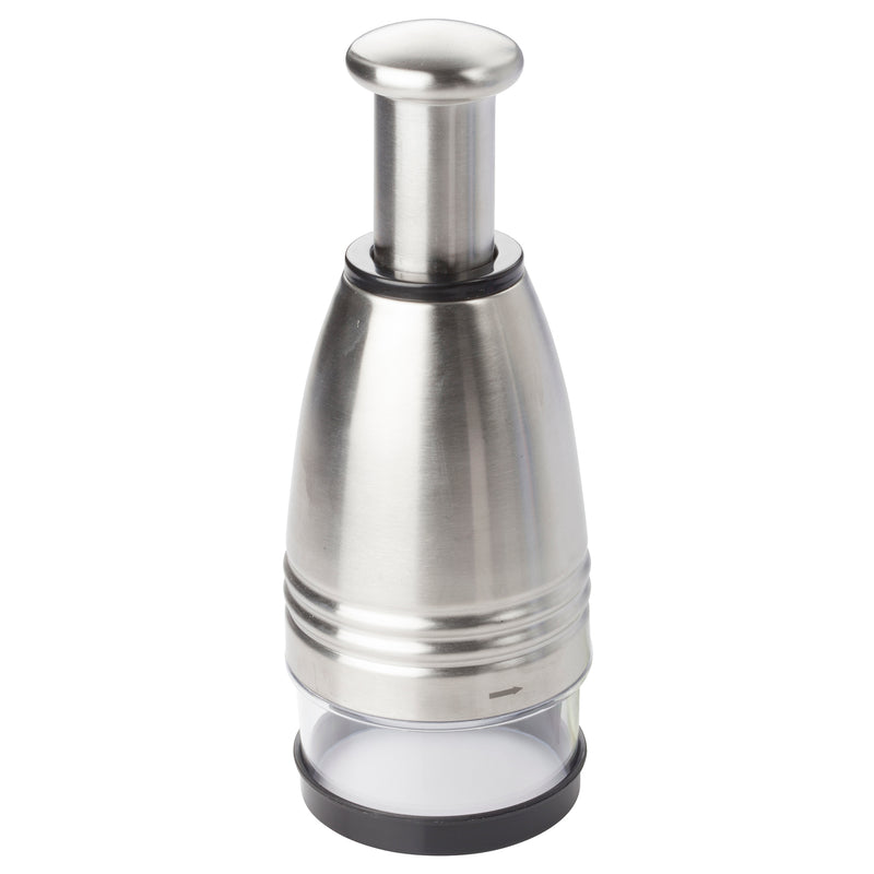 Winco FCS-3 3 Inch Round Manual Food Chopper with Rotating Zigzag Blade Stainless Steel