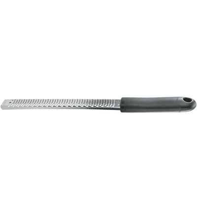 Winco GT-105 13-1/5 Inch Grater Manual Fine Blade with Cover Black Soft Grip Handle Stainless Steel