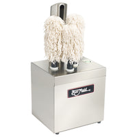 Winco GP-3MINI-CE Bar Maid Glass Polisher with 3 Polishing Heads, 220-240V