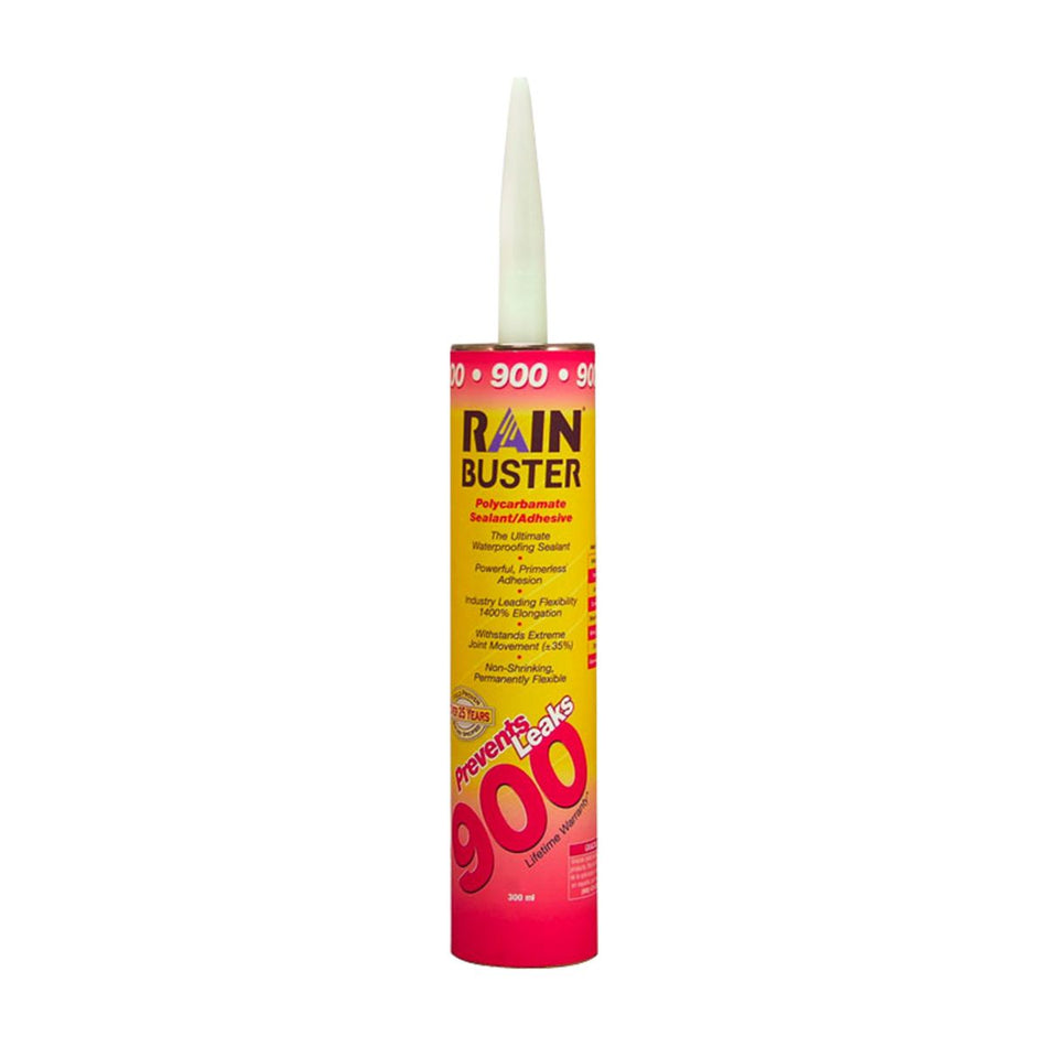 RainBuster TOP900STN, Stone - Rain Buster 900 Polycarbamate Sealant/Adhesive. High Grade Polyurethane, 300ml