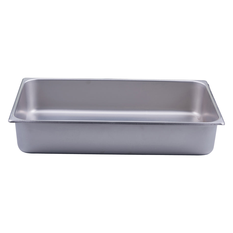 Winco 108A-WP 8 Quart Water Pan Stainless Steel for Rectangle Chafer