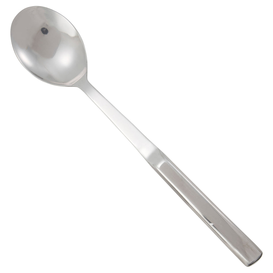 Winco BW-SS1 11-3/4" Solid Spoon, Hollow Handle, Stainless Steel