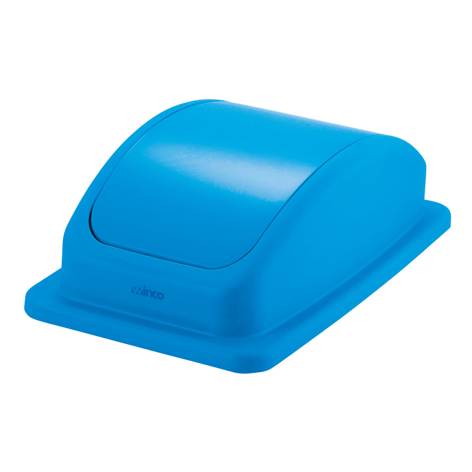 Winco PTCL-23L Cover for PTC-23L Swing Lid Impact-Resistant Polypropylene Blue