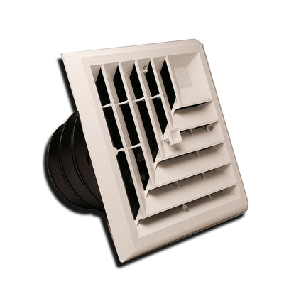 RectorSeal 81912, 8x8 2-Way Ceiling Diffuser, White Plastic Ceiling Air Vent