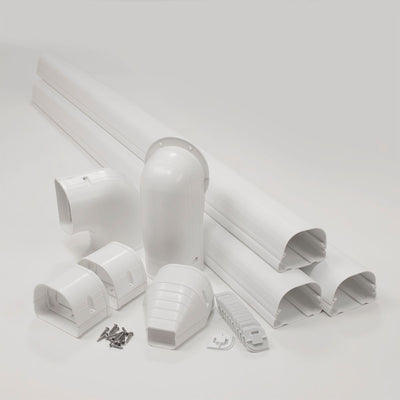 Fortress 84005, 12 in Wall Duct Kit LD92 (LW, LK, LEN, LJx2, LDx12 in) 3 1/2 in -, White