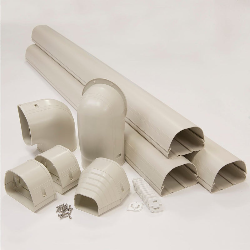 Fortress 84125, 12 in Wall Duct Kit LD122 (LW, LK, LEN, LJx2, LDx12 in) 4-1/2 in -, Ivory