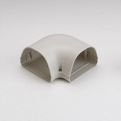 Fortress 84131, LK122I 122 mm 4.5 in 90° Flat Elbow, Line Set Cover Fitting, Ivory