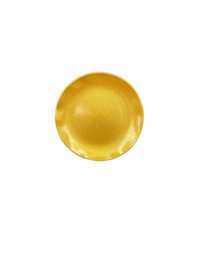 Thunder Group RF1006G 8-1/8 Inch Salad Plate Scalloped Edge Gold Melamine