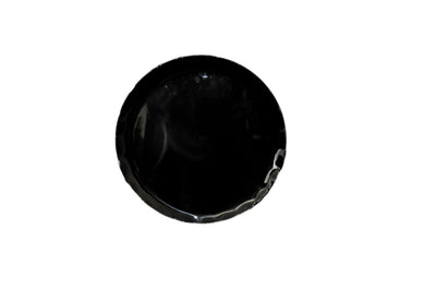 Thunder Group RF1016B 16 Inch Round Plate Scallop Edge Melamine Black