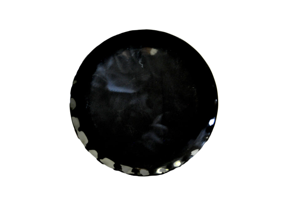 20" Diameter, Round Plate, Black Pearl, Melamine, BPA Free, Dishwasher Safe, Break-Resistant, Shatter-Resistant, No Microwave, No Oven, NSF