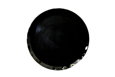 Thunder Group RF1020BW 20 Inch Diameter Scallop Edge Break-Resistant Plate Melamine Two Tone Black Pearl