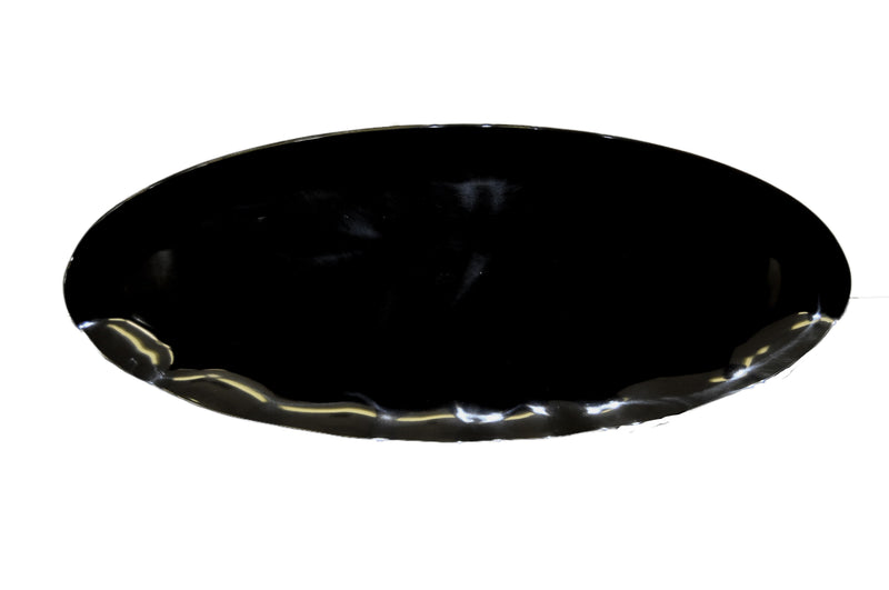 Thunder Group RF2030B 30 Inch Oval Platter Break Resistant BPA Free Melamine Black