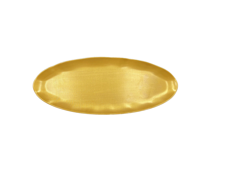 30" x 12" Platter, Gold Pearl, Melamine, BPA Free, Dishwasher Safe, Break-Resistant, Shatter-Resistant, No Microwave, No Oven, NSF