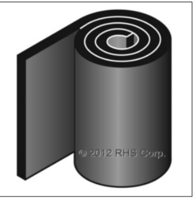 RHS - 45-002 - 4" x 8', 1/16" Sweep Gasket