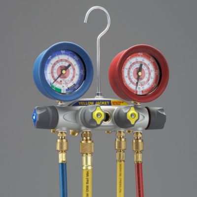 Yellow Jacket® Refrigerant Manifold for R-22/410A 3 1/8" Gauge 46011