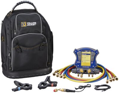 Titan Max Refrigerant Manifold Digital Pivoting Hook Handle A2L Compatible 40880