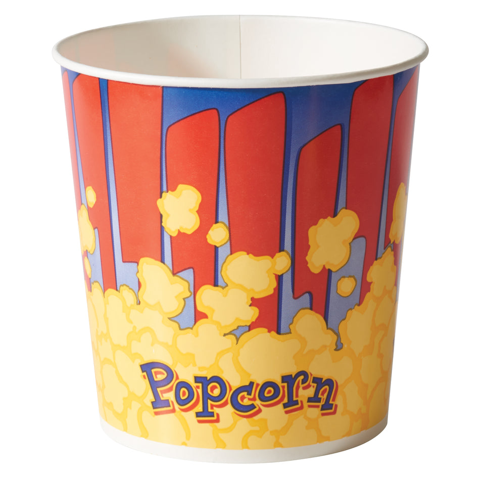 Winco 41430CS 130 Oz Benchmark Popcorn Tub Pack of 300 Tubs