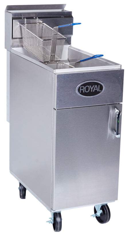 Royal Range of California - RFT-50-NAT - NAT Gas Fryer, 50lb Capacity, (3) 38,000 BTU Tube Burners