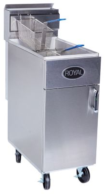 Royal Range of California - RFT-50-NAT - NAT Gas Fryer, 50lb Capacity, (3) 38,000 BTU Tube Burners