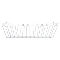 Winco GHC-1848 48 Inch Overhead Glass Rack Chrome Plated with 11 Channels