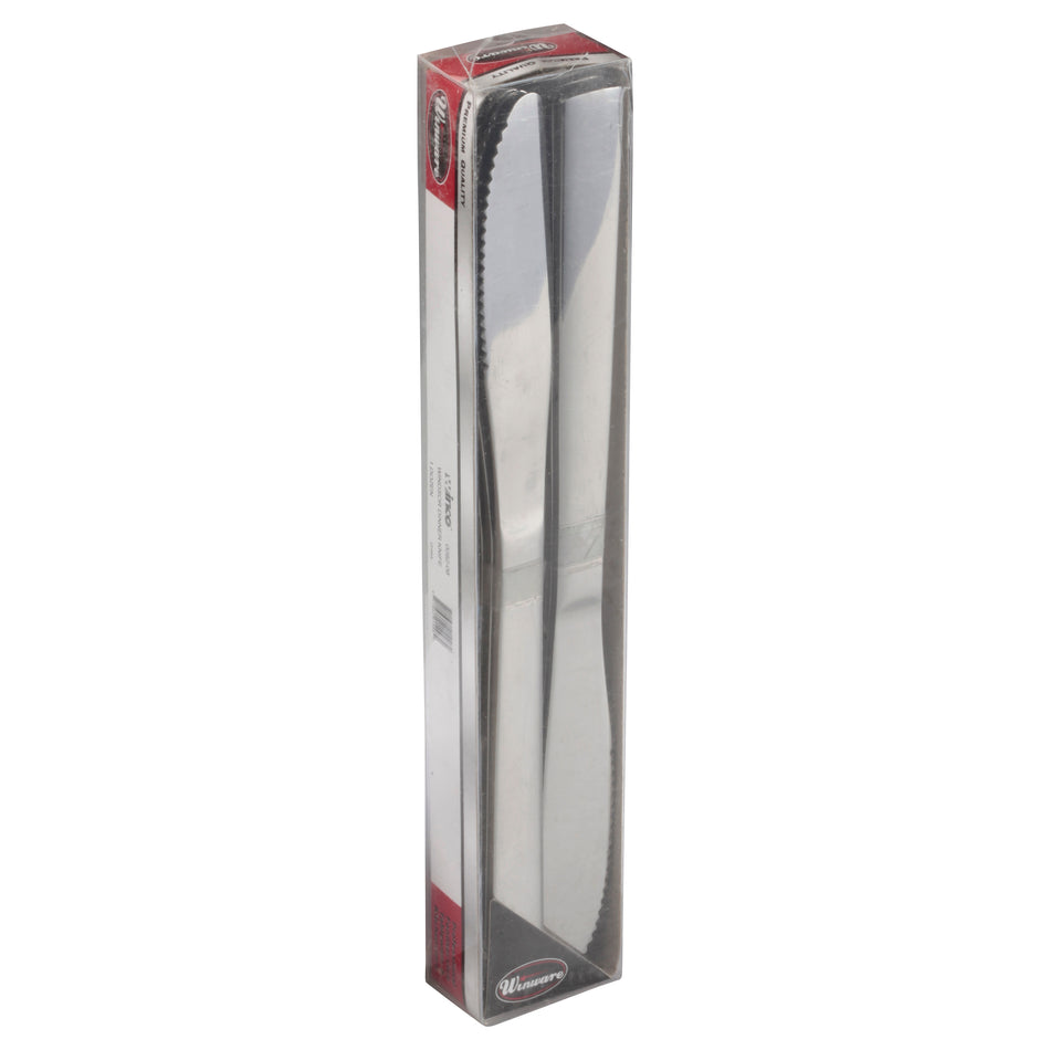 Winco 0082-08 Windsor Dinner Knife, 1doz/pk, 18/0 Medium Weight