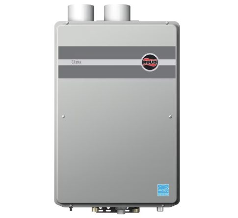Ruud - RUTGH-90DVLN-2 - Tankless Gas Water Heater, 180,000 BTU/h, Indoor Direct Vent