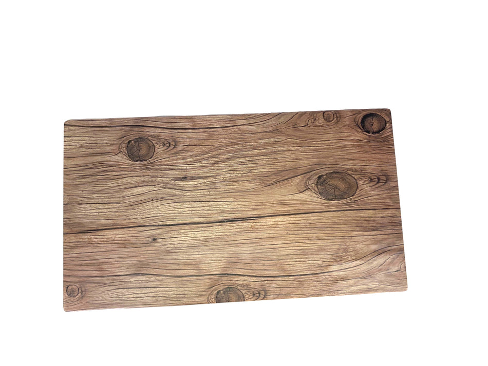 14-3/4" x 8-1/4" x 3/8", Serving Board, Faux Wood, Sequoia, Melamine, BPA Free, Dishwasher Safe, Break-Resistant, Shatter-Resistant, No Microwave, No Oven, NSF