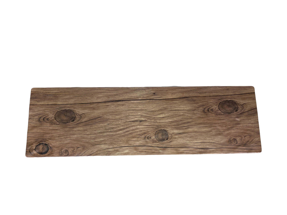 20-3/4" x 6-1/4" x 3/8", Serving Board, Faux Wood, Sequoia, Melamine, BPA Free, Dishwasher Safe, Break-Resistant, Shatter-Resistant, No Microwave, No Oven, NSF