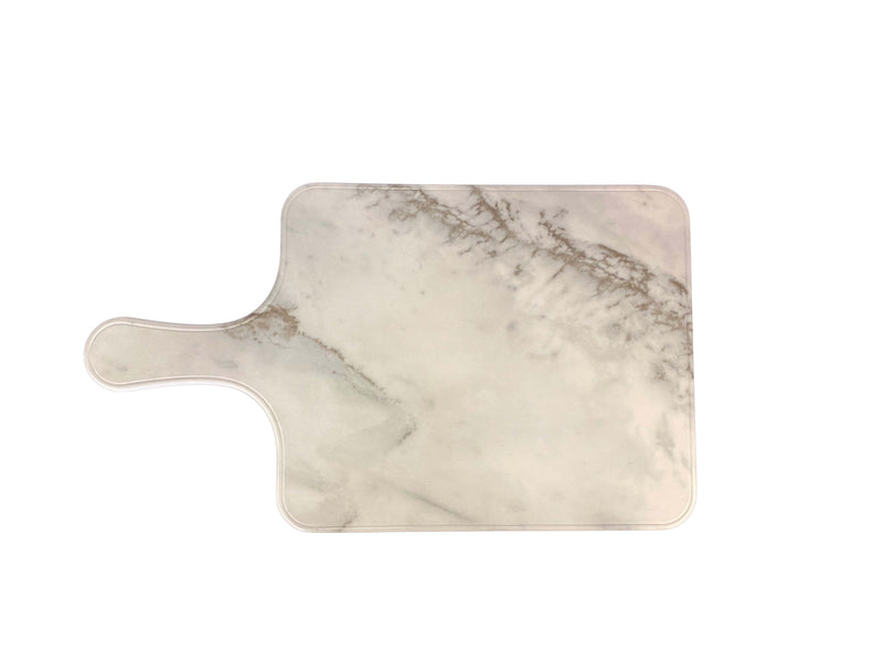Thunder Group SB608W 8-1/2 Inch Melamine Serving Board White Shadow with Handle