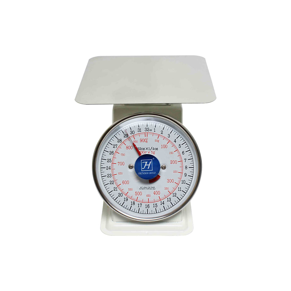 2 LB., Flat Platform Scale, Zero-adjust dial for consistent readings, Coated Iron