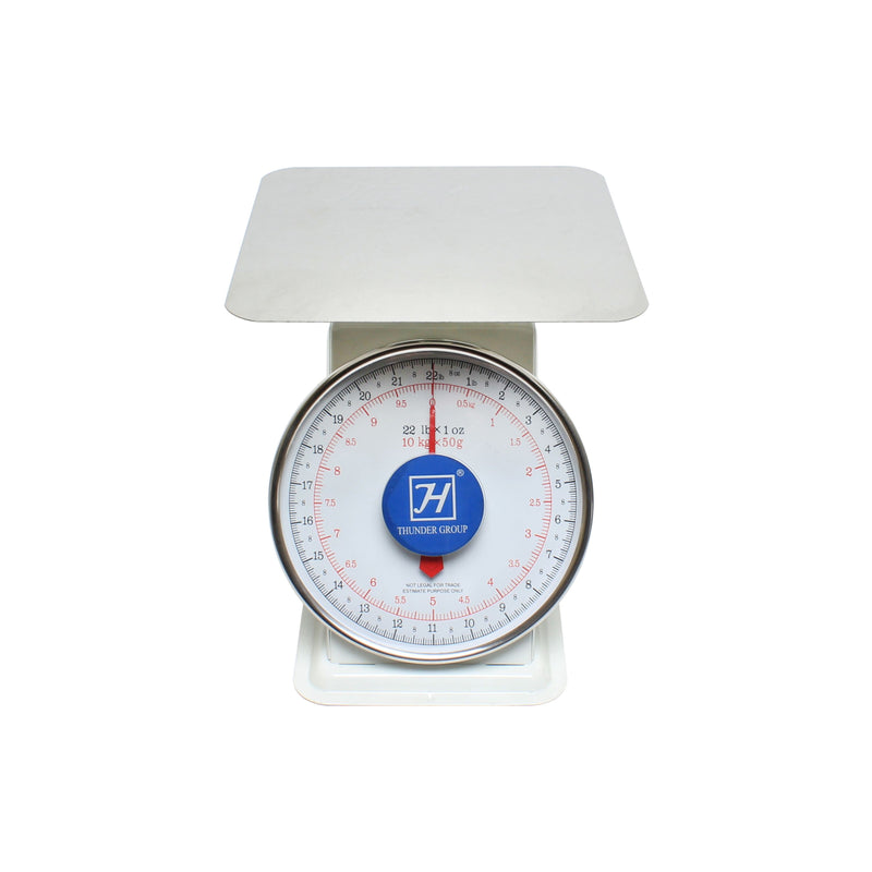 Thunder Group SCSL004 Scale Portion 22 Lb Capacity Zero-adjust Dial Counter Model Painted Enamel Steel